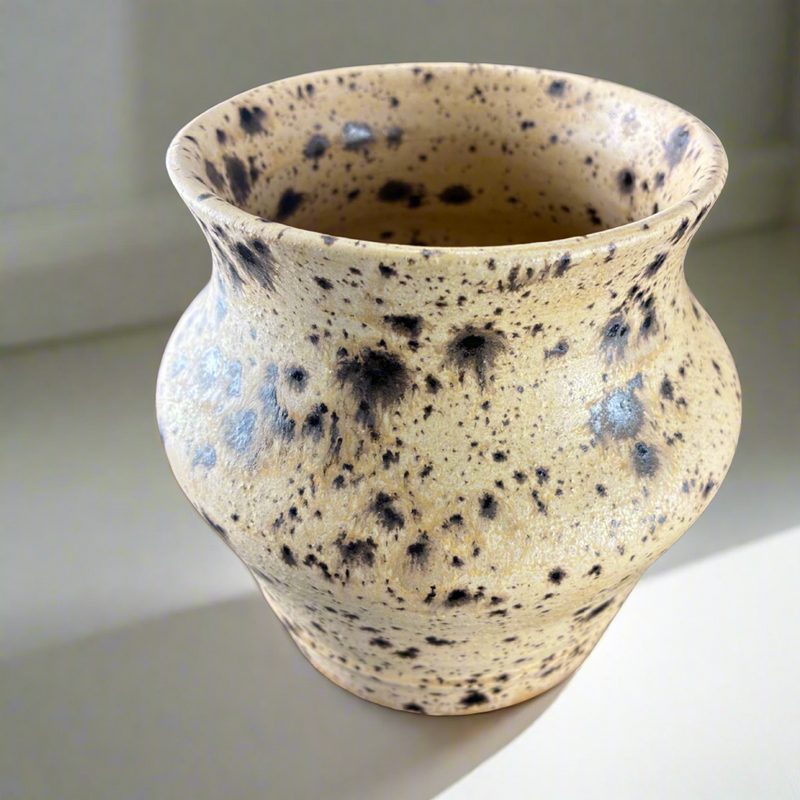 Sandstone glazed stoneware vase