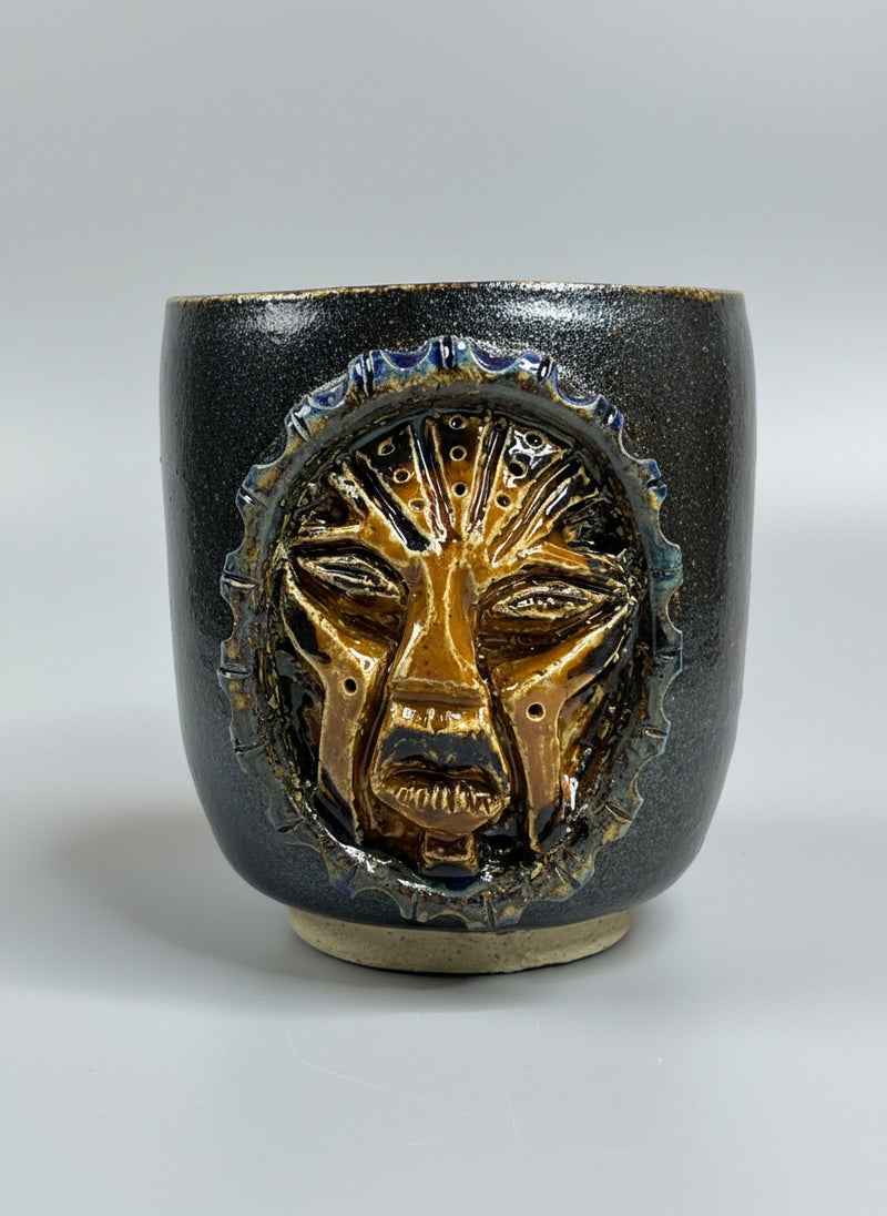 ** NEW ** AFRICAN MASK CAMEO CUP (Darque Likka Collection)