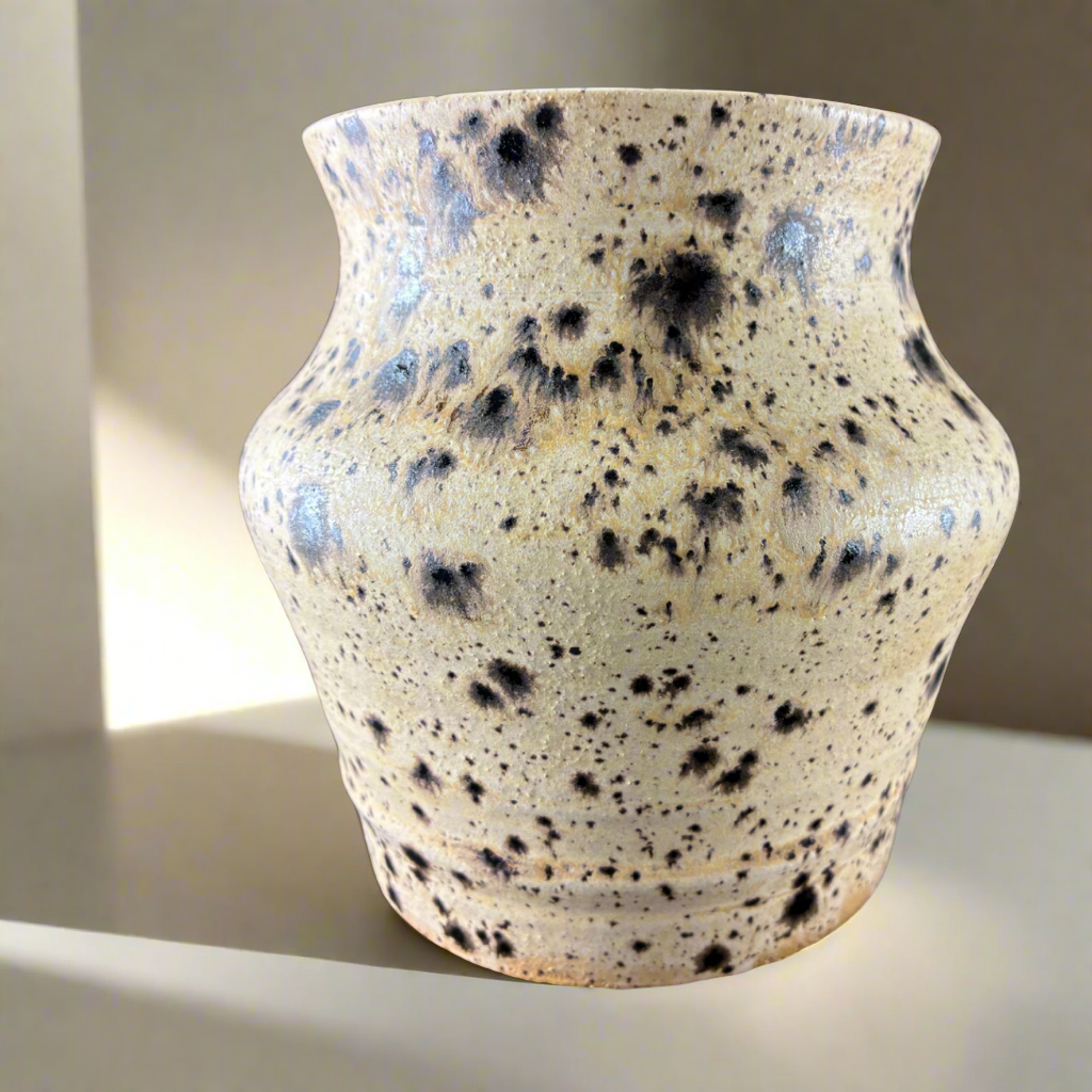 Sandstone glazed stoneware vase