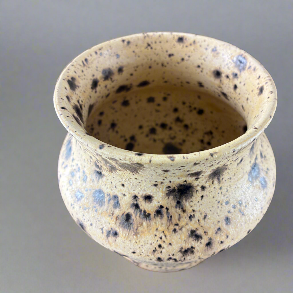 Sandstone glazed stoneware vase