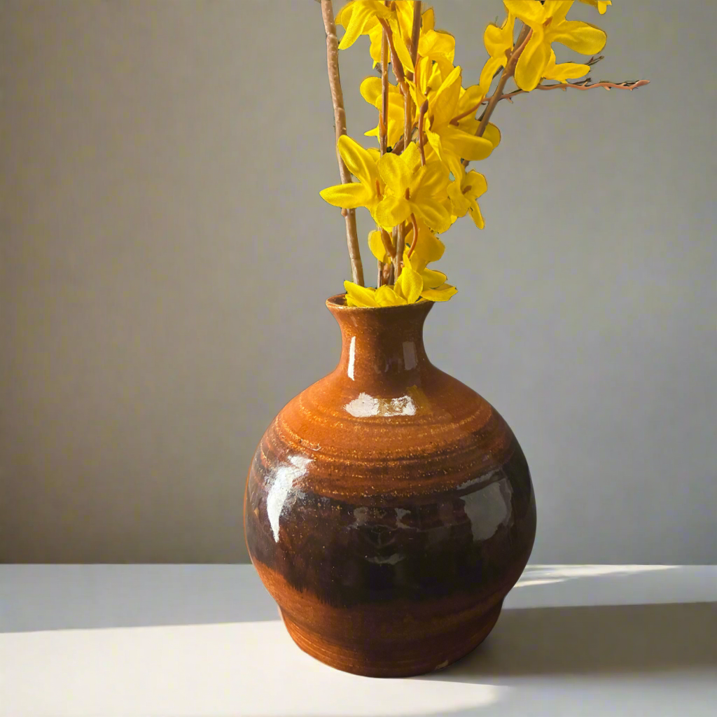 Chocolatey Ceramic Stoneware vase