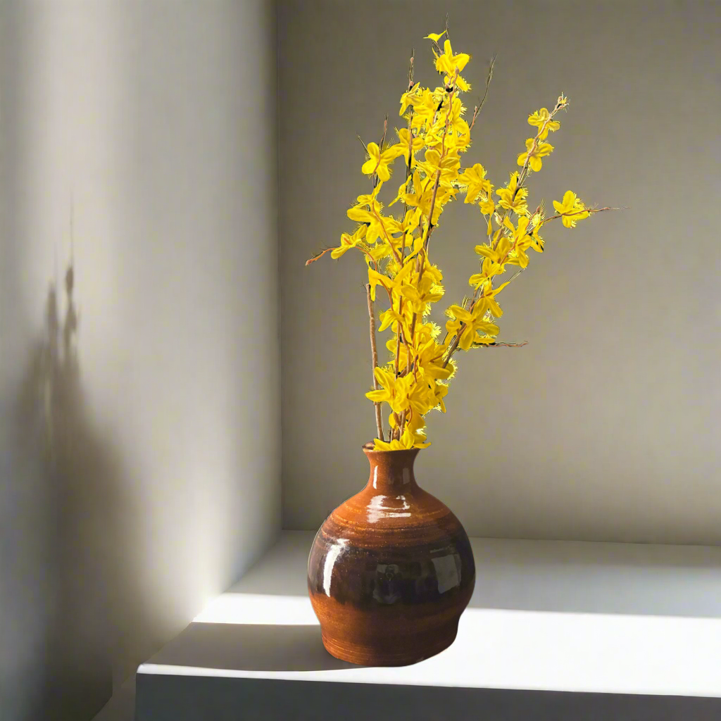 Chocolatey Ceramic Stoneware vase