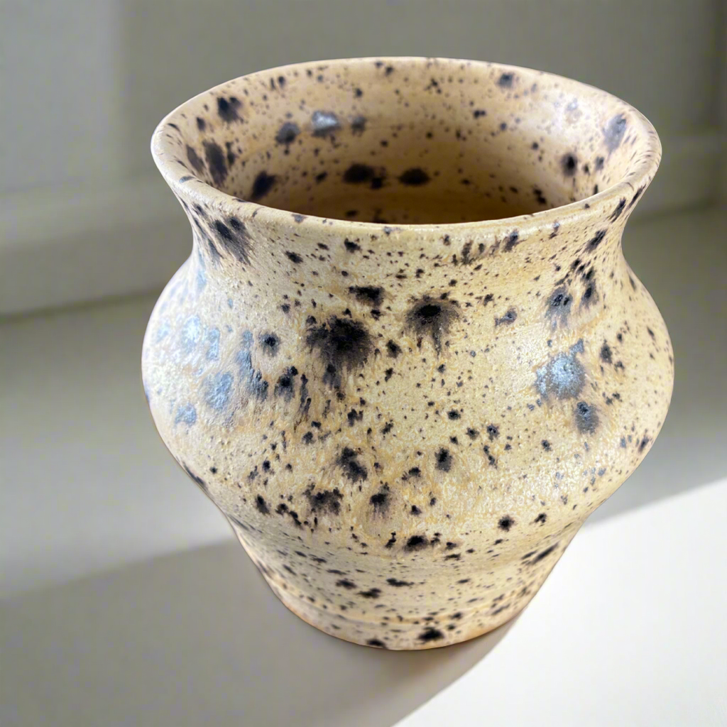 Sandstone glazed stoneware vase