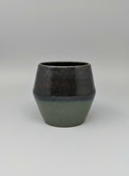 Small Copper Adventurine glazed stoneware vessel