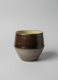 Small Copper Adventurine glazed stoneware vessel