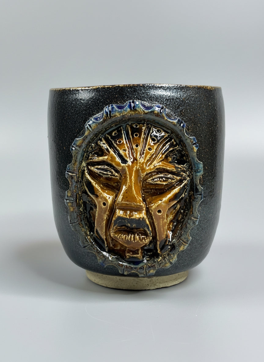 ** NEW ** AFRICAN MASK CAMEO CUP (Darque Likka Collection)