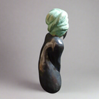 DEMURE - Midsized stoneware sculpture