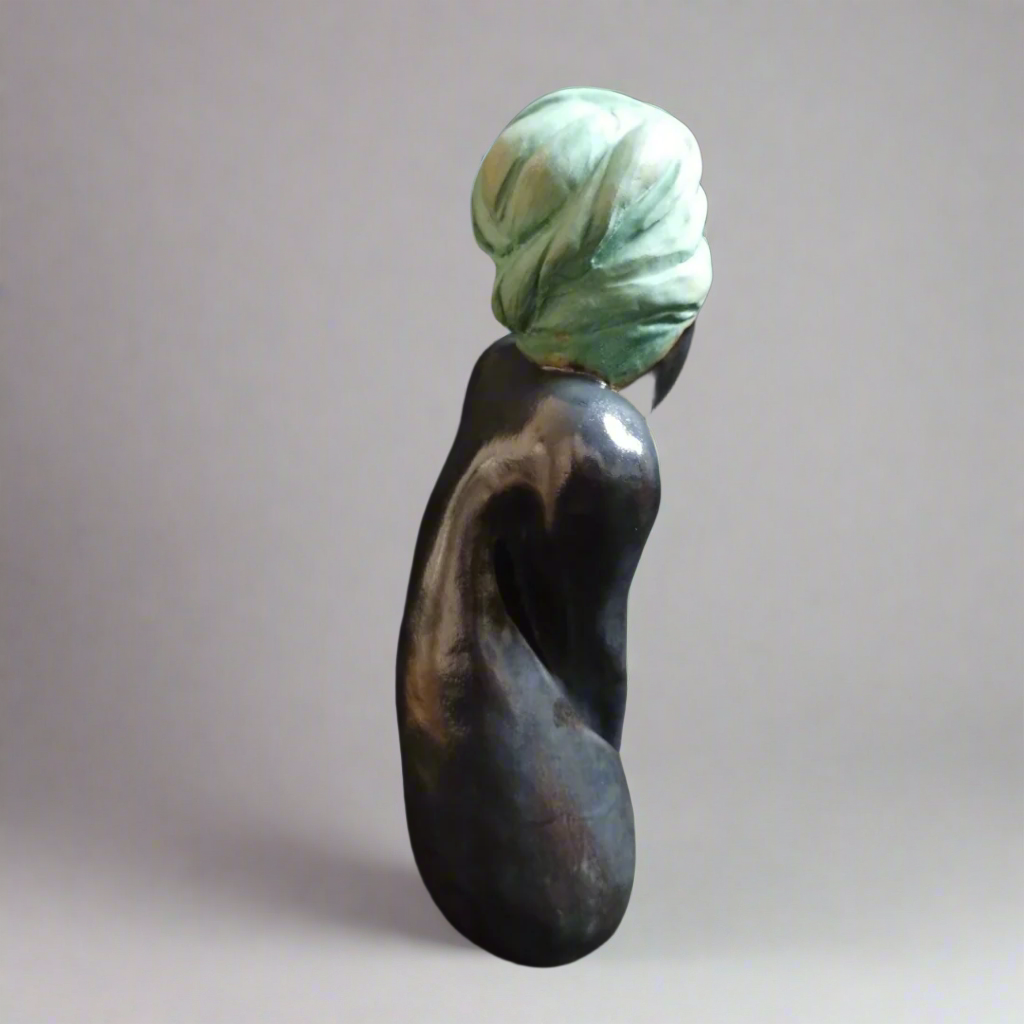 DEMURE - Midsized stoneware sculpture