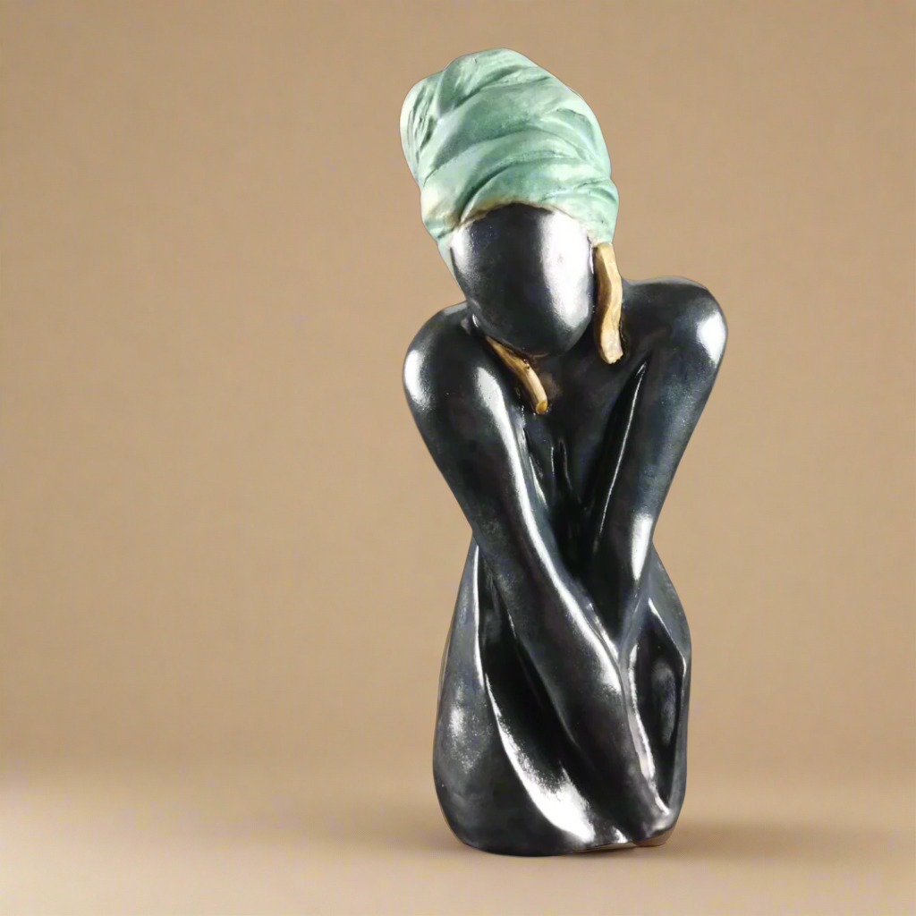 DEMURE - Midsized stoneware sculpture
