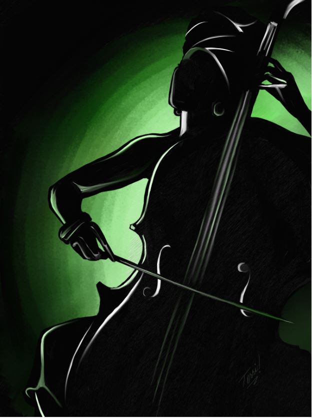 Upright in Emerald